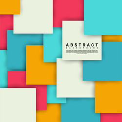 abstract background overlapping full-color square vector image