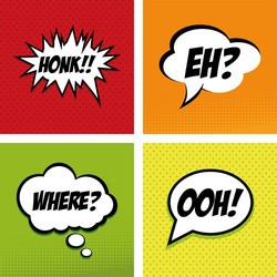 abstract pop art objects on a special background vector image