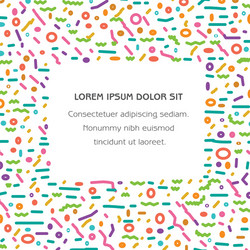 Color lines banner white background vector