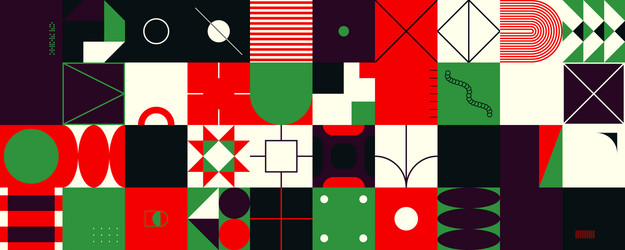 horizontal abstract pattern design vector image