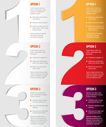 one two thre - progress background Vector Image