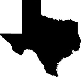 Texas Map Icon Vector Image