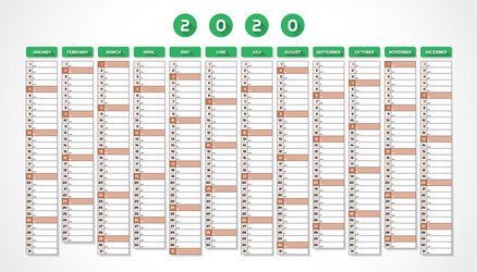 2021 year calendar vertical design Royalty Free Vector Image