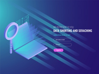 code repository concept electronic catalog data vector image