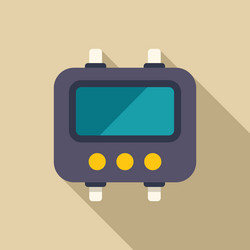 electronic device with buttons and screen vector image