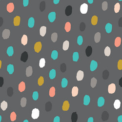 seamless pattern with hand drawn point vector image