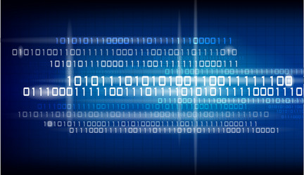 Cyber Security Binary Code vector image