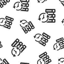 data center icon seamless pattern background vector image