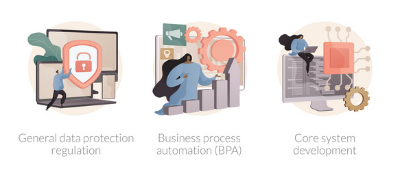 Artificial Intelligence Abstract Concept Vector Image