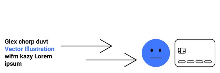flowchart showing process with text blue face vector image