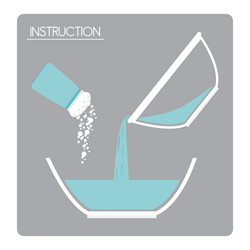 Preparation instructions icon vector