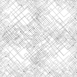 seamless pattern with connected lines and dots vector image