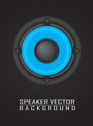 speaker over grille background vector image