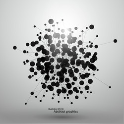Interconnected Dots and Lines vector image