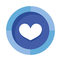 ui ux element like button vector image