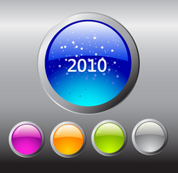 2010 buttons vector image