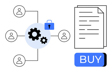 business workflow with document vector image