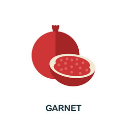 garnet icon simple element from fruits collection vector