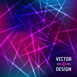 Neon Laser Beam Abstract Background vector image