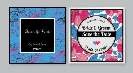 save the date 3 1 vector image