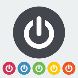 Start Icon - Circular Button vector image