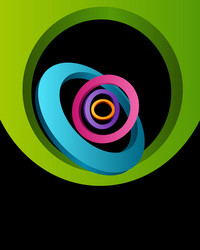Dynamic Circle Pattern vector image