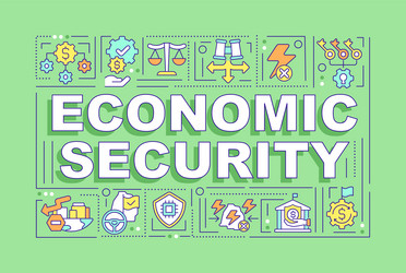 Economic Security Concepts Banner vector image