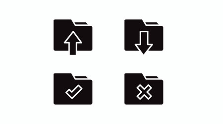file documents linear icons vector image