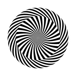 Black and white round pattern Royalty Free Vector Image