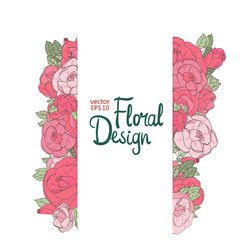 Floral border vector