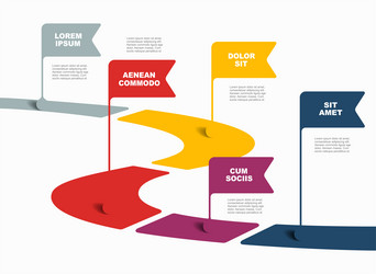 infographic design template with place vector image