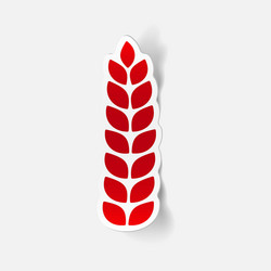 realistic design element ears of wheat vector image