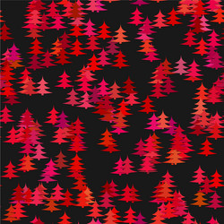 red random pine tree background - winter vector