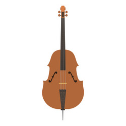 violin with bow isolated fine performance stringed vector image
