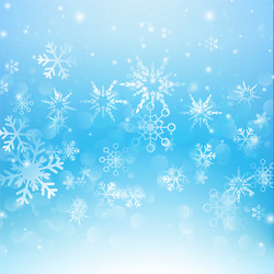 Abstract Snowfall Bokeh Background vector image