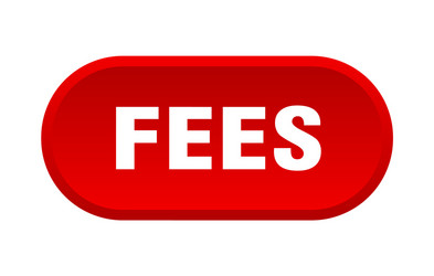 fees button rounded sign on white background vector image