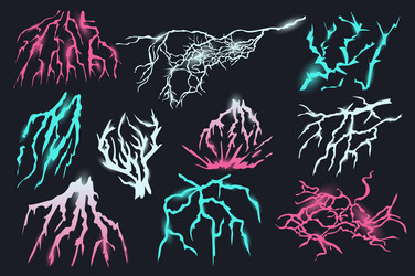 Lightning Elements - Flash & Spark vector image