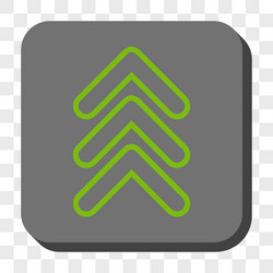 triple pointer up rounded square button vector image