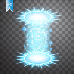 bitcoin mining conceptual digital vector image