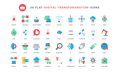 digital network technology automation vector image
