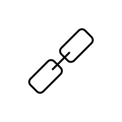 hyperlink chain icon perfect for internet vector image