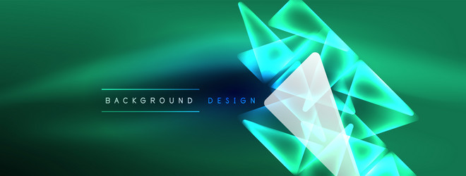 neon lights hacking geometric background virtual vector image