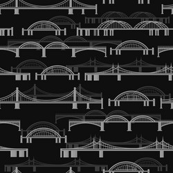 seamless pattern with different bridges vector image