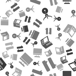 set web camera speech bubble chat open book vector image