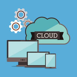 cloud computing vector image