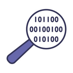 data analysing icon vector image