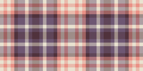 elegant muted plaid pattern in soft peach mauve vector image