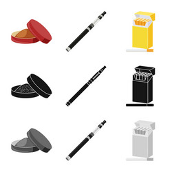 isolated object refuse and stop sign set vector image