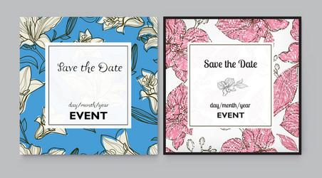save the date 3 2 vector image