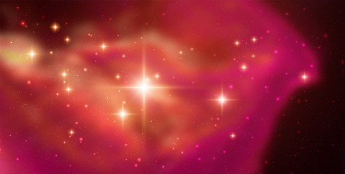 space background with realistic nebula vector image